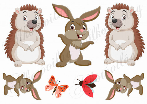 Meseszereplők - sünik, nyuszik