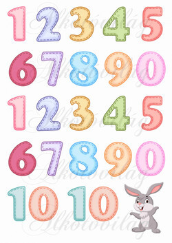 Számok, számsor 0-10 - tanuljunk nyuszival