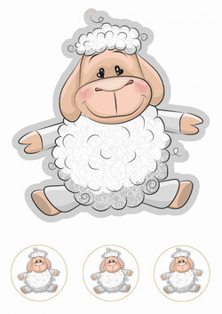 Cuki állatkák - BÁRÁNY - 20 cm magas