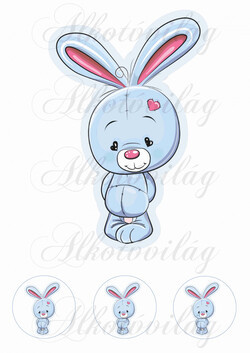 Cuki állatkák - KÉK NYUSZI - 20 cm magas