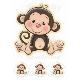 Cuki állatkák - MAJOM - 20 cm magas