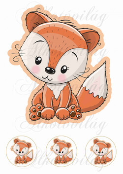 Cuki állatkák - RÓKA - 20 cm magas