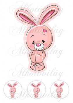 Cuki állatkák - RÓZSASZÍN NYUSZI - 20 cm magas