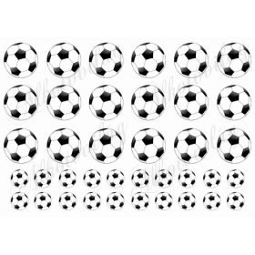 Focilabdák 2 és 4 cm-es méretben