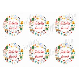 Iskolás leszek feliratos körök iskolai eszközökkel