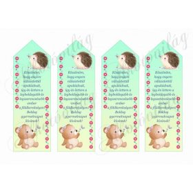   Könyvjelzők gyermeknapra macival és sünivel - APUKÁDNAK felirattal