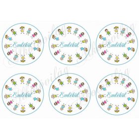 Emlékül körök gyerekekkel - 9cm