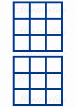 Amőba tábla - kék