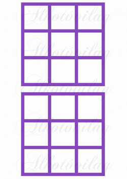 Amőba tábla - lila