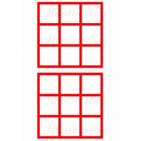 Amőba tábla - piros