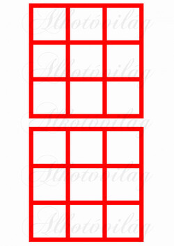 Amőba tábla - piros