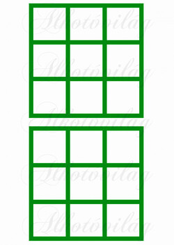 Amőba tábla - zöld