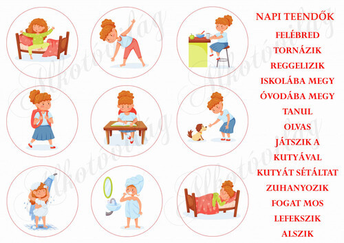 Napi teendők - LÁNYOKKAL