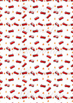 Tűzoltó autók és lángcsóvák