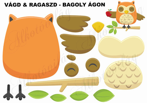 Vágd és ragaszd-BAGOLY ÁGON