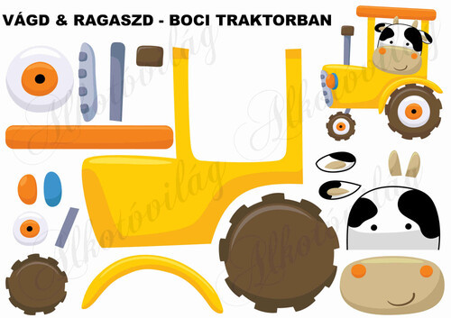Vágd és ragaszd-BOCI TRAKTORBAN