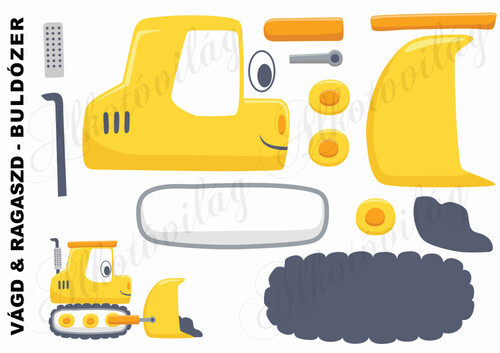 Vágd és ragaszd-BULDÓZER