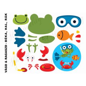 Vágd és ragaszd-BÉKA, HAL, RÁK