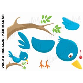 Vágd és ragaszd-KÉK MADÁR
