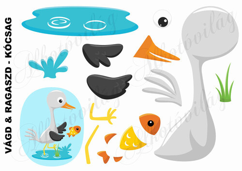 Vágd és ragaszd-KÓCSAG