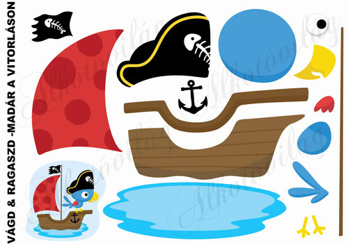 Vágd és ragaszd-MADÁR A VITORLÁSON