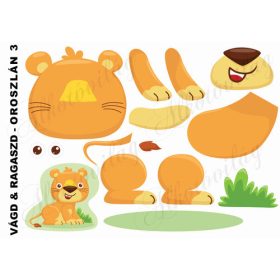 Vágd és ragaszd-OROSZLÁN 3