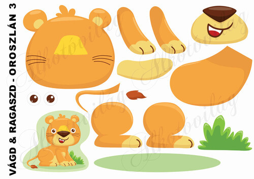 Vágd és ragaszd-OROSZLÁN 3