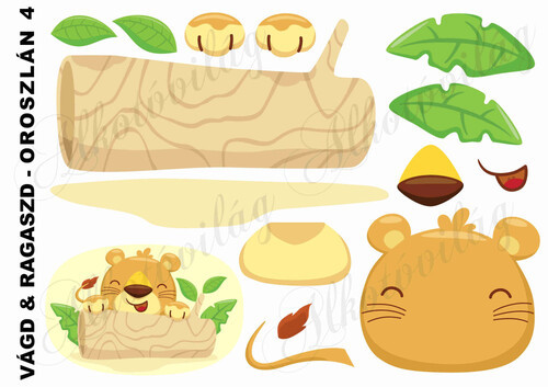 Vágd és ragaszd-OROSZLÁN 4