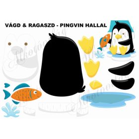 Vágd és ragaszd-PINGVIN HALLAL