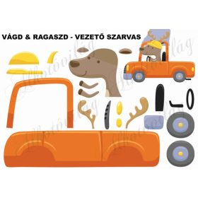 Vágd és ragaszd-VEZETŐ SZARVAS