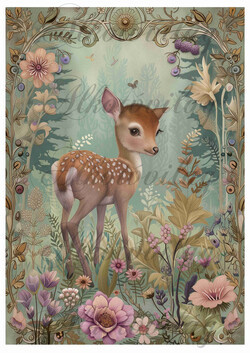 Woodland - cuki őzike 20 x 28 cm