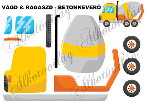 Vágd és ragaszd- BETONKEVERŐ