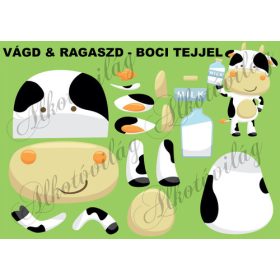 Vágd és ragaszd- BOCI TEJJEL