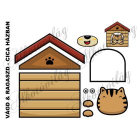 Vágd és ragaszd- CICA HÁZBAN