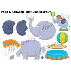 Vágd és ragaszd- CIRKUSZI ELEFÁNT