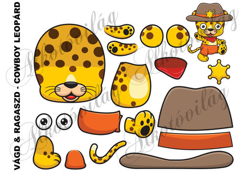 Vágd és ragaszd- COWBOY LEOPÁRD