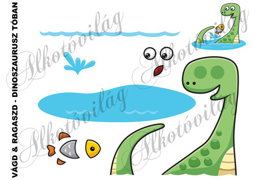 Vágd és ragaszd- DINOSZAURUSZ TÓBAN