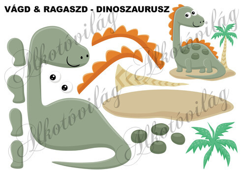 Vágd és ragaszd- DINOSZAURUSZ