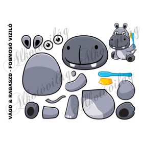 Vágd és ragaszd- FOGMOSÓ VIZILÓ