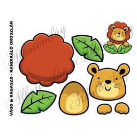 Vágd és ragaszd- KANDIKÁLÓ OROSZLÁN