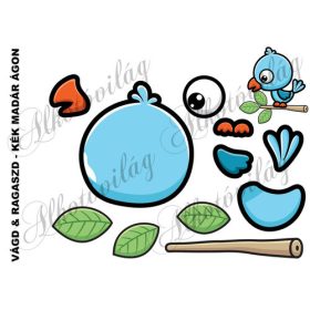 Vágd és ragaszd- KÉK MADÁR ÁGON
