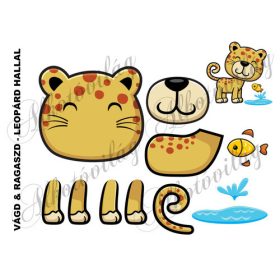 Vágd és ragaszd- LEOPÁRD HALLAL