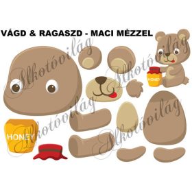 Vágd és ragaszd- MACI MÉZZEL