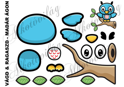 Vágd és ragaszd- MADÁR ÁGON