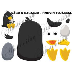 Vágd és ragaszd- PINGVIN TOJÁSSAL
