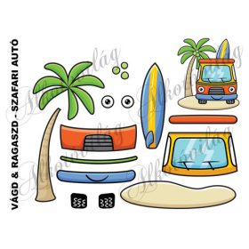 Vágd és ragaszd- SZAFARI AUTÓ