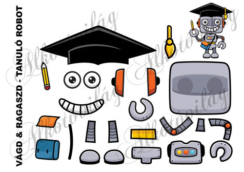 Vágd és ragaszd- TANULÓ ROBOT