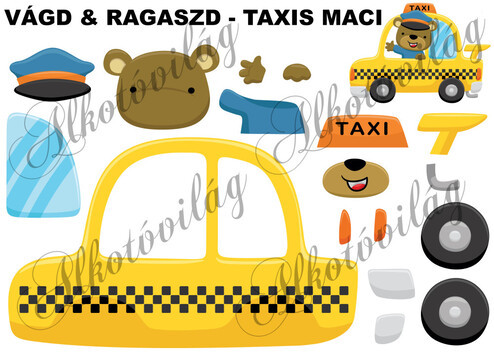 Vágd és ragaszd- TAXIS MACI