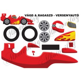 Vágd és ragaszd- VERSENYAUTÓ