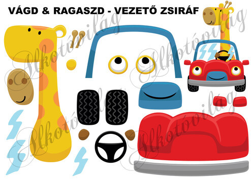 Vágd és ragaszd- VEZETŐ ZSIRÁF